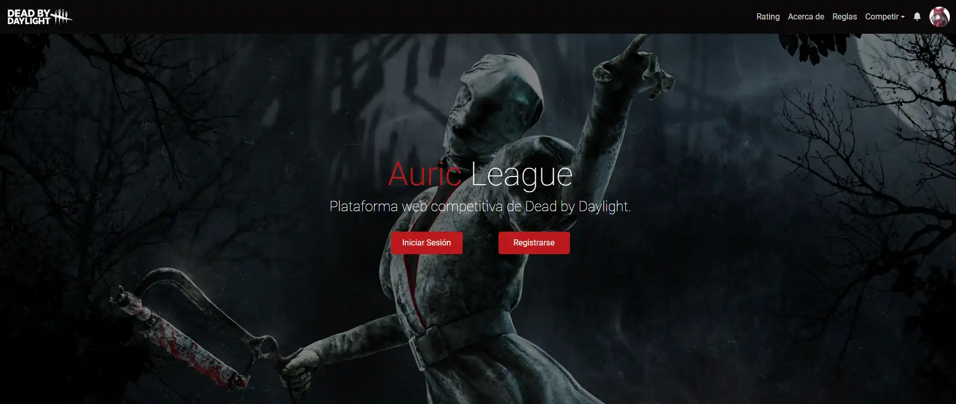 imagen del inicio de Auric League